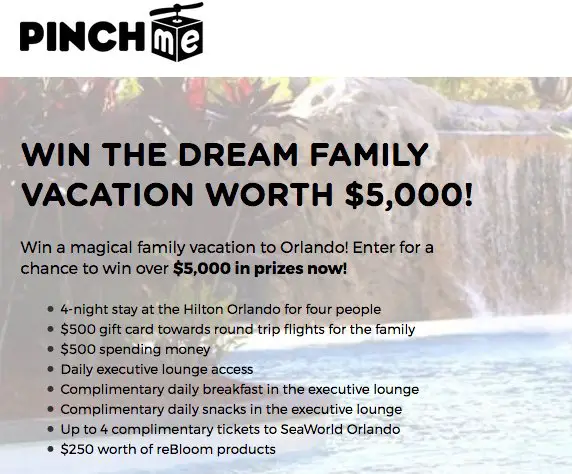 Dreamy Family Vacation Sweepstakes