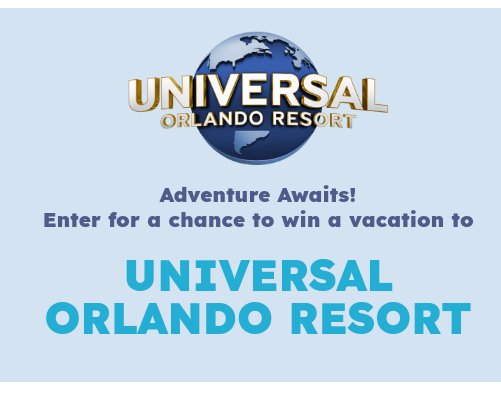 Dreyer’s Grand Ice Cream Sweepstakes - Win A Trip For Four To Universal Orlando Resort (Three Winners)