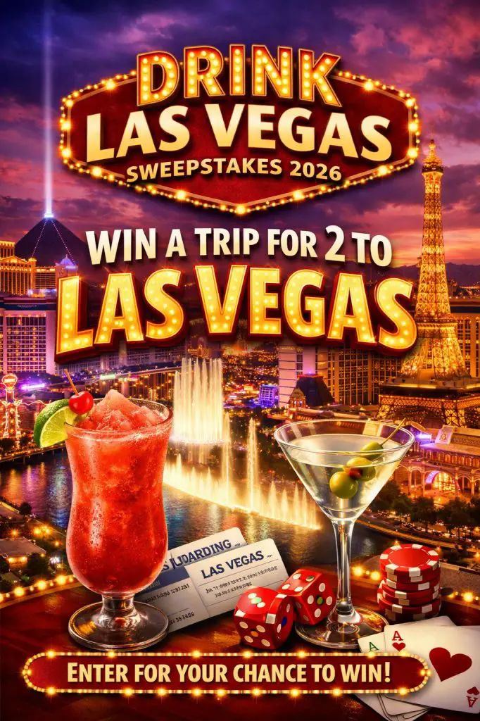 Drink Las Vegas Sweepstakes 2026 – Win A Trip For 2 To Las Vegas