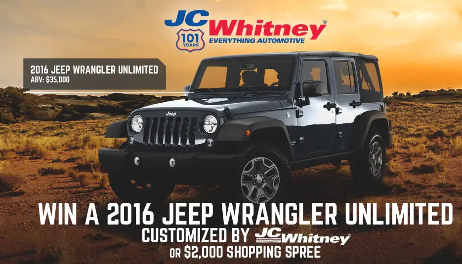 Drive Away in this $35,000 JC Whitney 101 Sweepstakes!