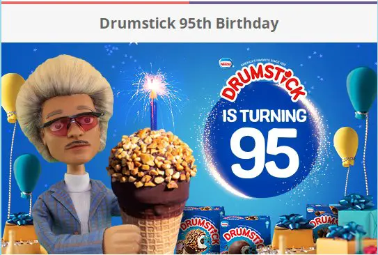 Drumstick 95th Birthday Sweepstakes  (95 Winners)
