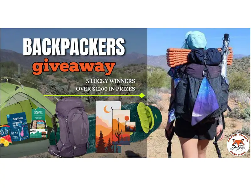 DryFoxCo Backpacker Giveaway - Win A Collection Of Outdoor Gear