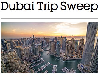 Dubai Sweepstakes