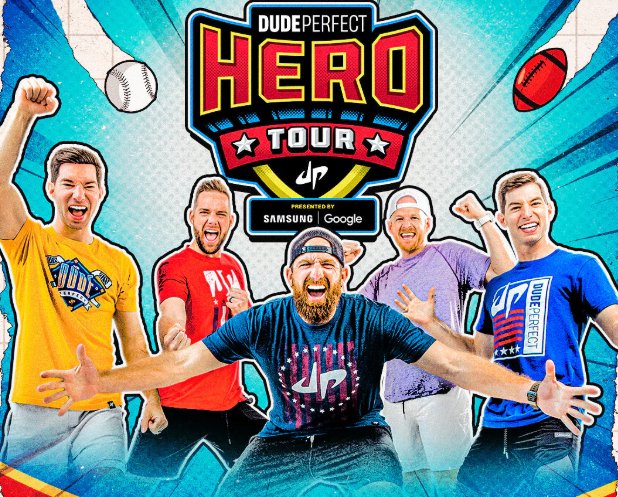 Dude Perfect: The Hero Tour Sweepstakes - Win A Trip For 6 To Frisco