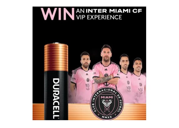 Duracell Inter Miami CF Trip Giveaway - Win A Trip To A Soccer Game & More (4 Winners)