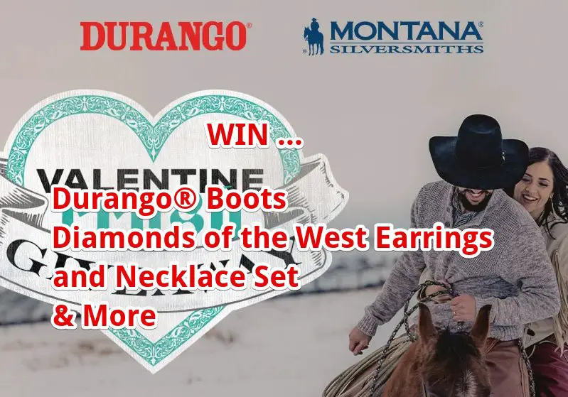 Durango Boots Valentine Crush Giveaway – Win Durango Boots, Diamond Necklace & More