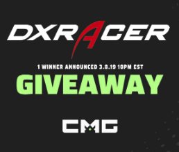 DXRacer Gaming Chair Giveaway