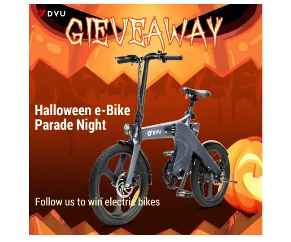 DYU Halloween Electric Bike Parade Night - Win An EBike, Gift Card Or EBike Accessories