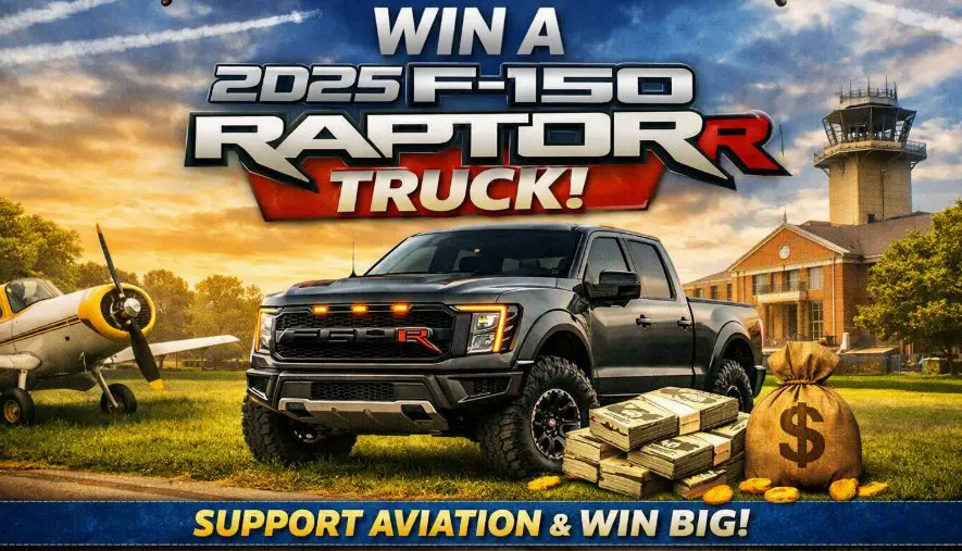 EAA Aviation Foundation Sweepstakes – Win a 2025 Ford F-150 Raptor R Truck