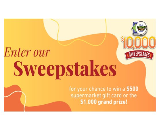Easy Home Meals March Frozen Food Month $10,000 Sweepstakes - Win a $1,000  or $500 Supermarket Gift Card {19 Winners}