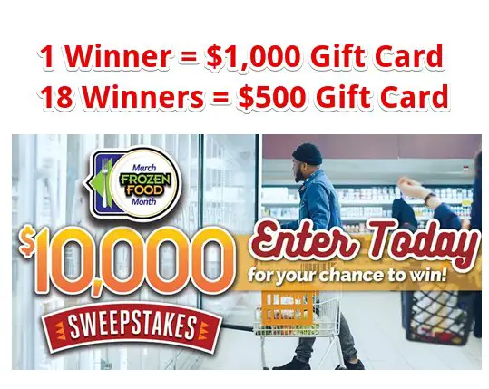 Easy Home Meals March Frozen Month Giveaway – $1,000 & $500 Supermarket Gift Cards Up For Grabs (19 Winners)