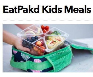EatPakd Kids Meals Delivery Giveaway