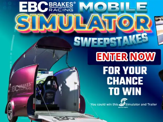 EBC Brakes Mobile Simulator Sweepstakes - Win a Racing Simulator + a Customized Trailer