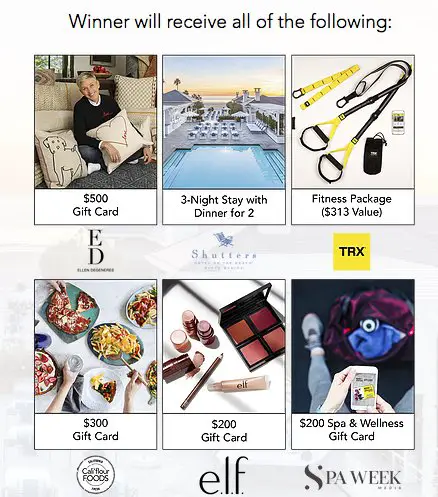 ED Ellen Degeneres LA Getaway Sweepstakes