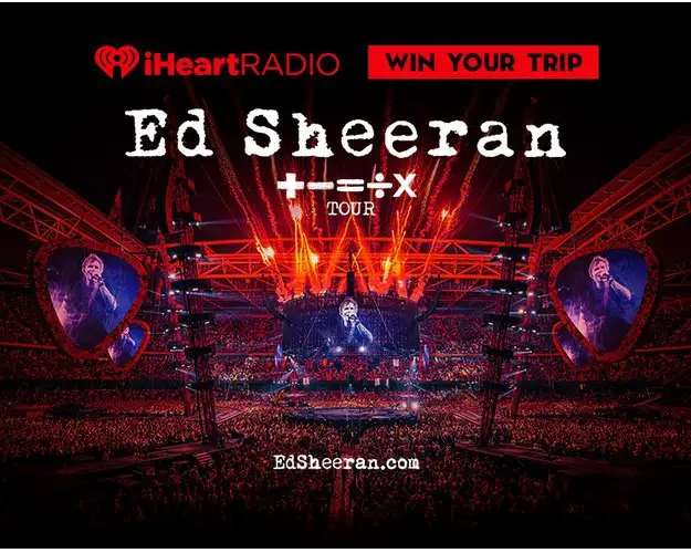 Ed Sheeran Mathematics Tour Giveaway - Win A Trip For 2 + Tickets To An Ed Sheeran Concert