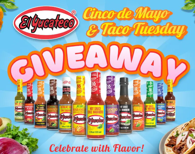 El Yucateco Cinco de Mayo & Taco Tuesday Giveaway - Win a $500 or $300 Gift Card