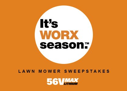 It's Electric in this Worx Lawn Mower Sweepstakes!