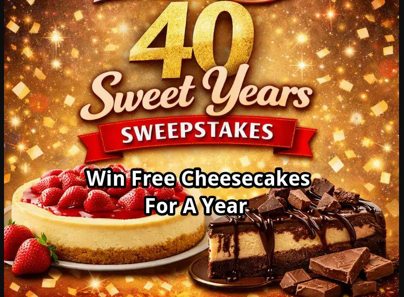 Eli’s Cheesecake & Jewel Osco 40 Sweet Years Together National Cheesecake Day Sweepstakes - Win Free Cheesecakes for a Year + Private Tour for 4
