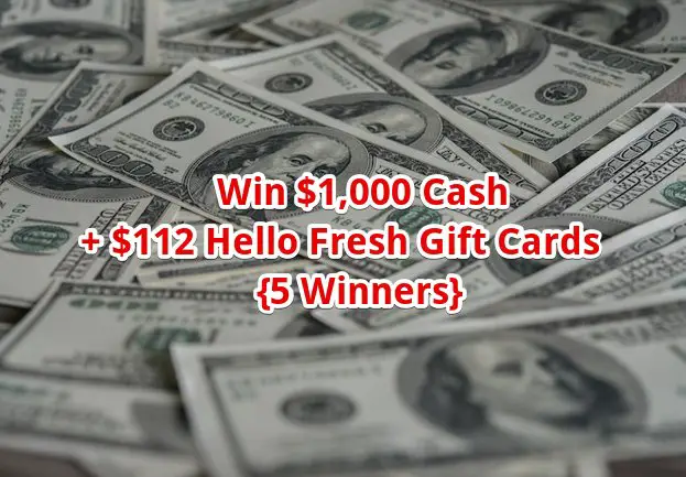 Elvis Duran And The Morning Show’s Hello Fresh Free Money Phone Tap Sweepstakes 3 – Win $1,000 Cash + 112 Hello Fresh Gift Card (5 Winners)