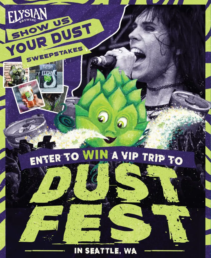 Elysian Show Us Your Dust Sweepstakes - Win A Free Trip To The Elysian Dust Festival In Seattle, Washington