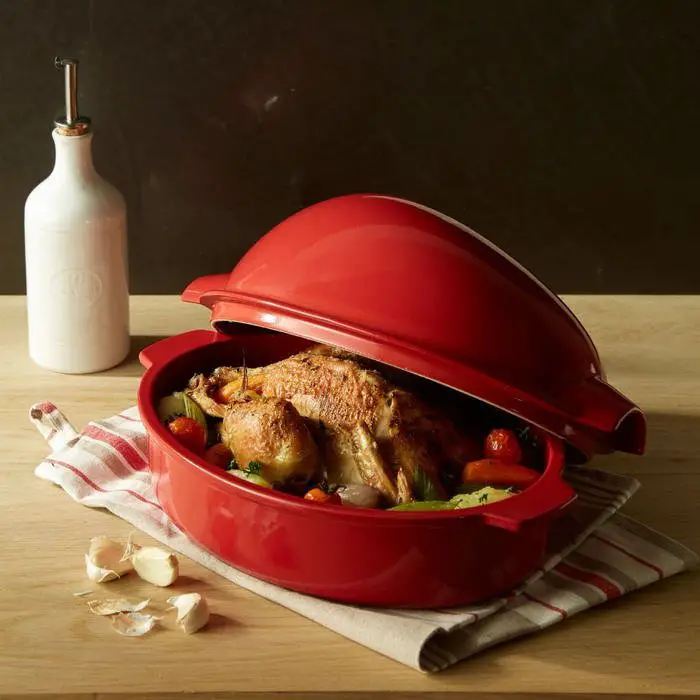 Emile Henry Ceramic Chicken Roaster