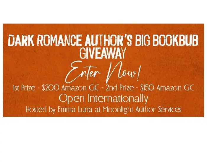 Emma Luna Dark Romance Author's Big Bookbub Giveaway - Win Amazon Gift Cards