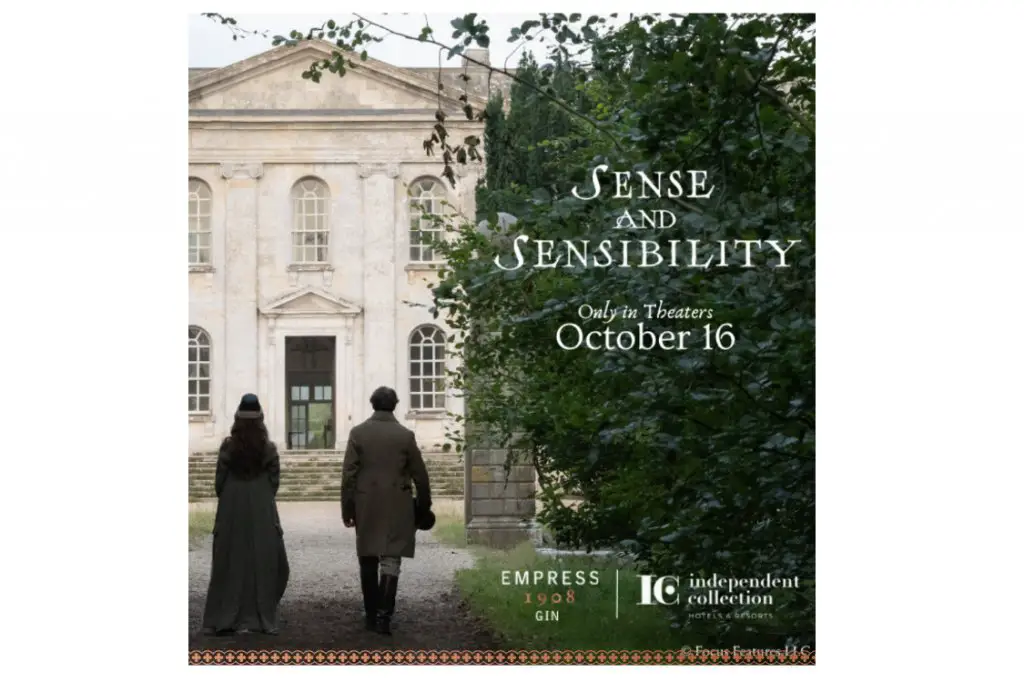 Empress 1908 Gin X Sense & Sensibility Sweepstakes - Win A Getaway, Movie Tickets & More