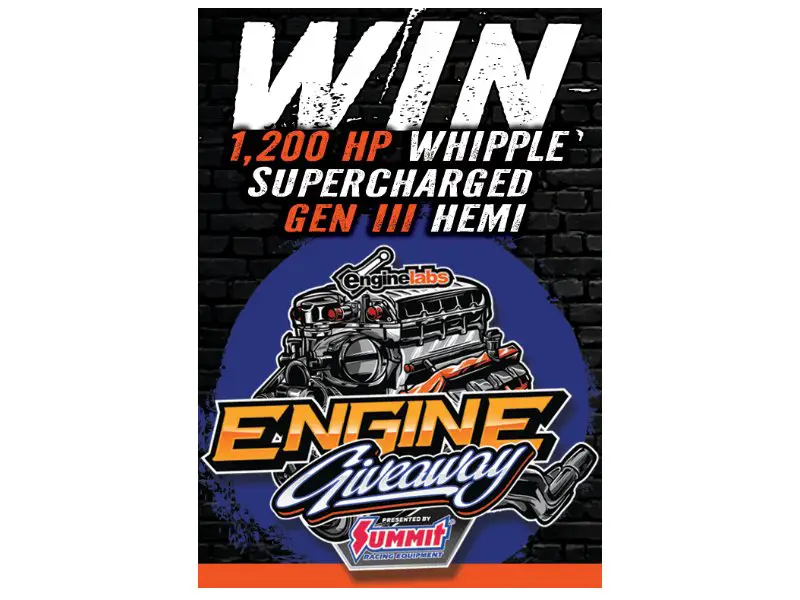 Engine Labs Engine Giveaway - Win A 1,200HP Supercharged Gen III Hemi Engine