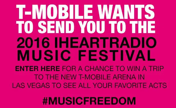 Enter the $6000 T-Mobile Music Festival Getaway!