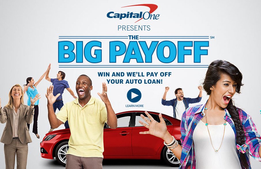 Enter the Auto Finance Big Payoff Sweep!