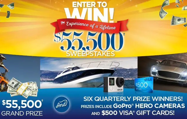 ENTER FOR A CHANCE TO WIN $55,500!
