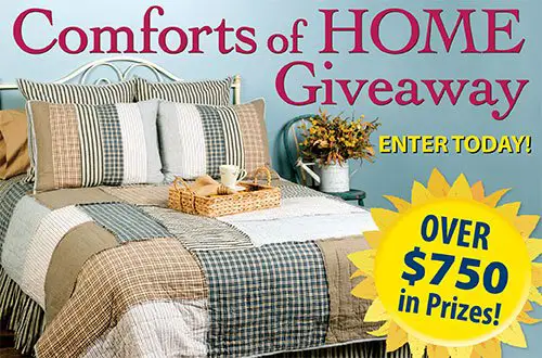 Enter the Comforts of Home Giveaway!