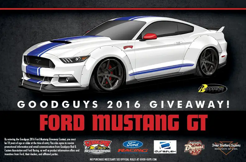 Enter it now! This one is hot! Win a new $34,000 2016 Ford Mustang GT from Good Guys!