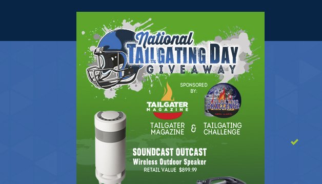 Enter the National Tailgating Day Giveaway Sweepstakes