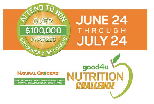 Enter the Natural Grocers’ good4u Nutrition Challenge Sweepstakes!