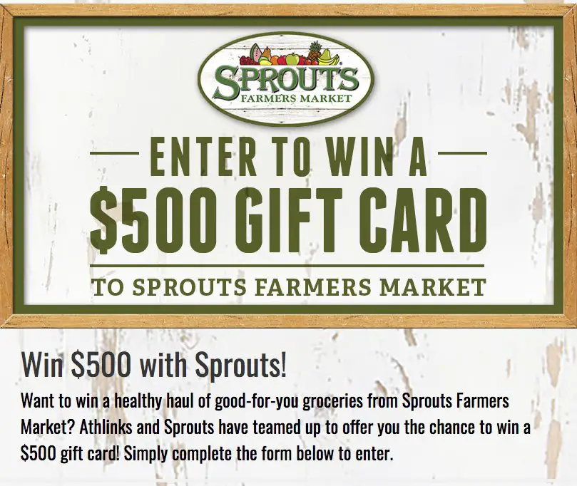 Enter to Win a $500 Gift Card