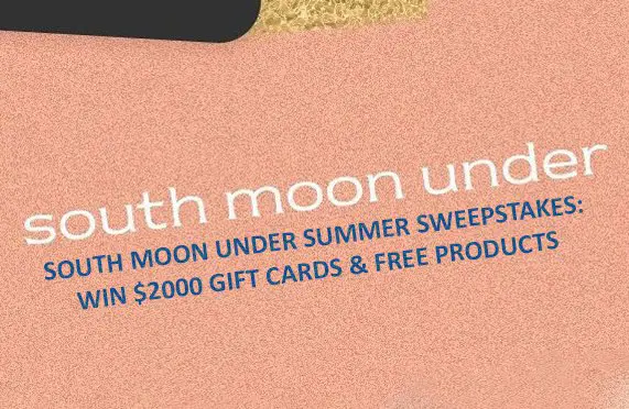 Enter to Win a Shopping Spree worth $2000 from South Moon Under Endless Summer Giveaway