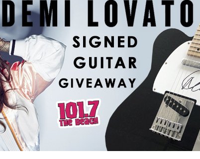 Enter to Win an Autographed Guitar from Demi Lovato!