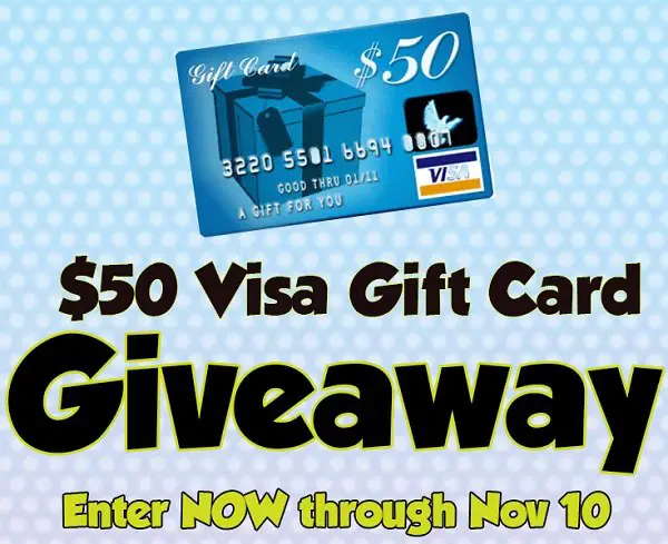 Enter to Win the $50 Visa Gift Card Giveaway
