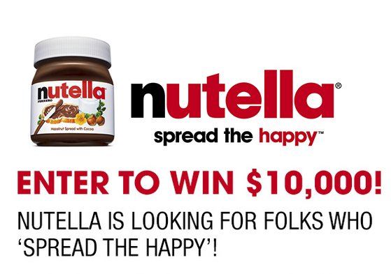 Enter To Win $10,000 With Nutella Contest