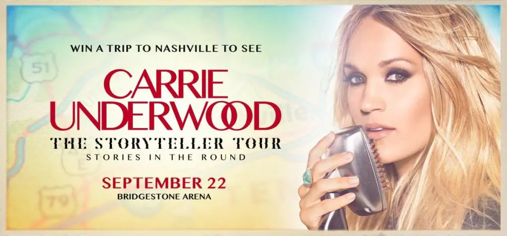 Enter to Win "Carrie Underwood's Tour of Nashville"