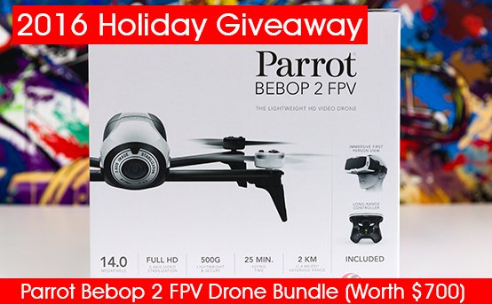 Enter To Win A Parrot Bebop 2 FPV Drone!