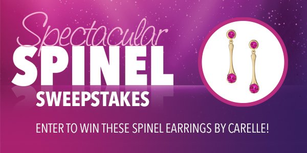 Enter to Win Spinel Earrings!