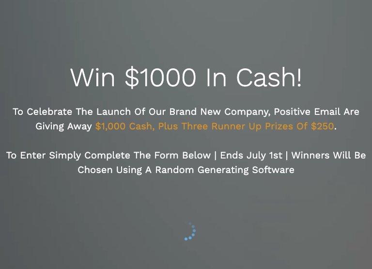 Enterprises Ltd Positive Email Sweepstakes