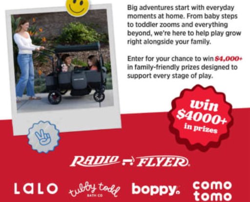 Envision Radio Flyer Play Grows with You Sweepstakes - Win The Ultimate Playtime Package Worth Over $4100