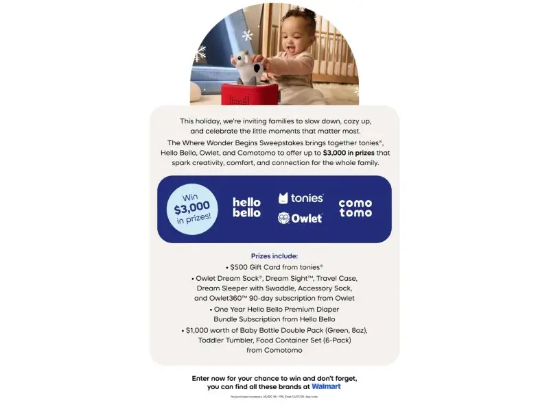 Envision Where Wonder Begins Sweeptakes - Win Baby Products & More