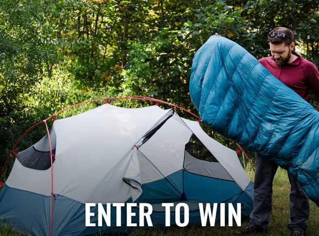 Enwild MSR & Therm-a-Rest Sweepstakes - Win a tent, sleeping bag and a sleeping pad.