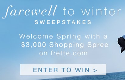 Escape Into Frette Sweepstakes