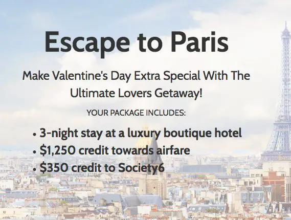 Escape to Paris Sweepstakes