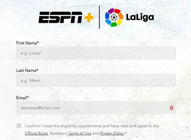ESPN+ La Liga El Clasico Sweepstakes - Win A La Liga Ball Signed By The Entire FC Barcelona Team